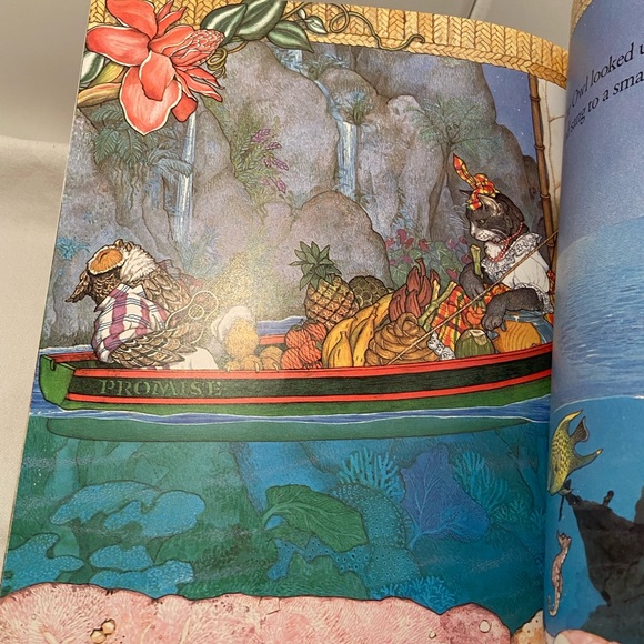 The Owl And The Pussycat Edward Lear Jan Brett  BOOK 1991 Caribbean cat Pictures - Picture 13 of 15